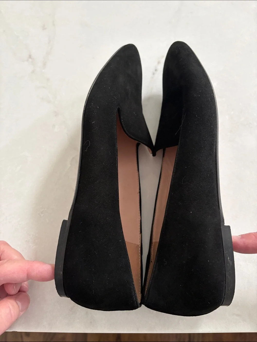 J. Crew Suede Smoking Slippers Shoes in Black Slip On Everyday Casual Size 9.5